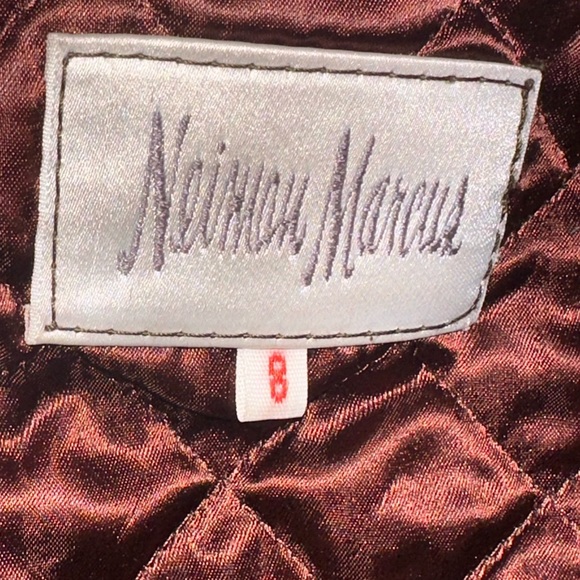 Jacques Jewel Neiman Marcus Brown Shearling Coat Jacket Womens 8 - Picture 8 of 11